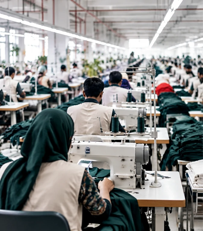 Apparel manufacturing and production environment