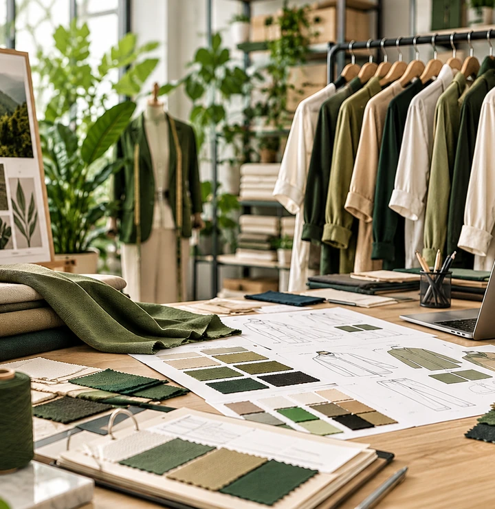 A curated apparel design and sourcing studio with textiles and garment collections